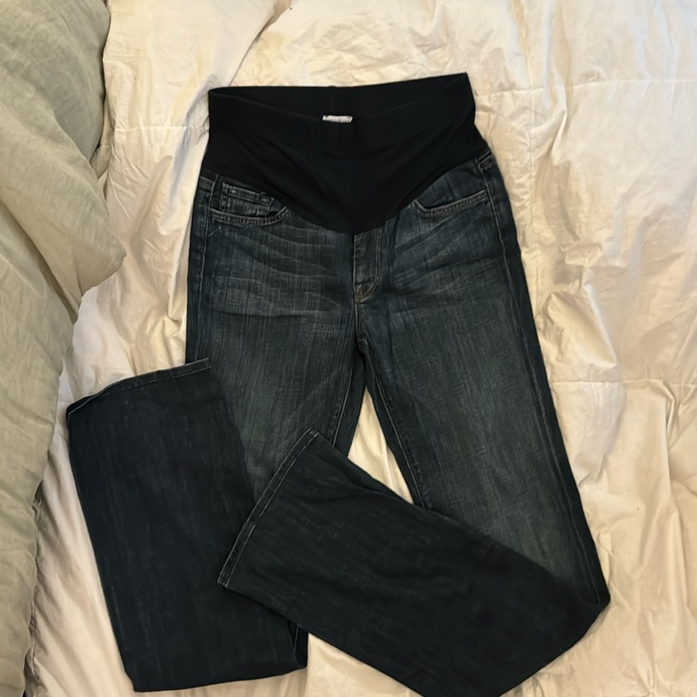 7 for all Man Kind x Pea in the Pod maternity jeans